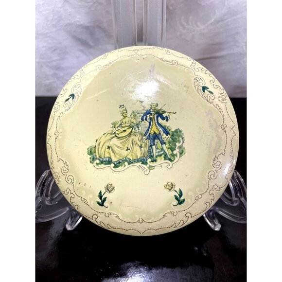 Victorian Tin by Daher Cherub Dresser Trinket Keeper - Picture 1 of 10